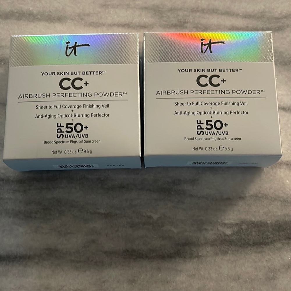 IT Cosmetic Powder medium.  Comes as a set of two